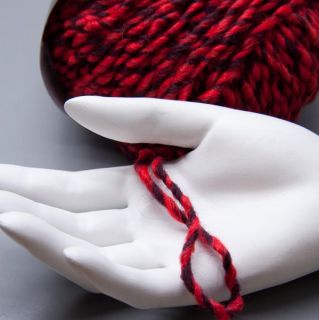 Lana Grossa Mc Wool Fashion 009 rot dunkelviolett 50g Wolle