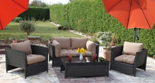 Gartenmöbel Auflagen für Rattan Lounge Gruppen Sitzpolster Polster
