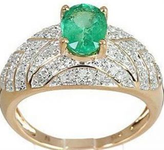 Harry Ivens IV Ring GG 585 Smaragd und Diamanten