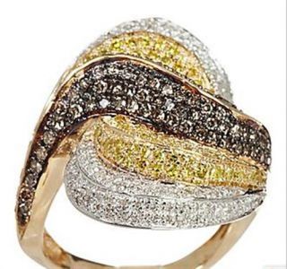 Harry Ivens IV Ring GG 585 Diamanten