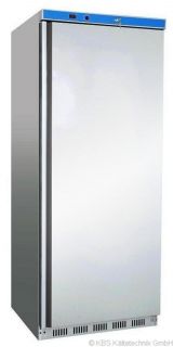 KBS 602 U CHR Umluftkühlschrank außen Edelstahl NIROSTA Kühlschrank