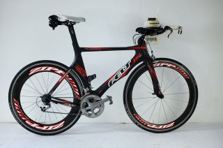 Carbon Triathlon Time Trial TT Bike + Zipp 606   2008  rh 56cm