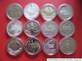 Replika Münzen Medaillen 12 Sück   Dm je 40mm st + pp