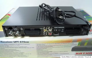 Kathrein UFT 676 Digitaler DVB T  Receiver DVB T HDMI 2x Scart FTA Top