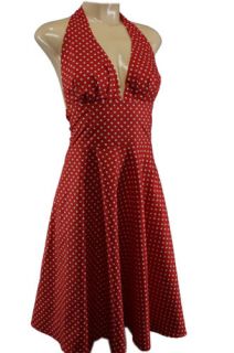 XL 44 Kleid Dress polka Marilyn Retro Vintage Tanzkleid Dots Lindy Hop
