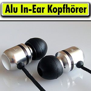 In Ear Kopfhörer Ohrhörer NEXODIA EP610 SILBER ALU