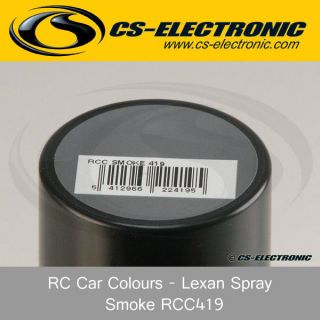 CS Electronic RC Car Colours   Lexan Spray Smoke RCC419
