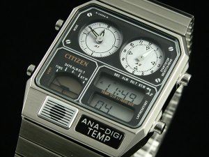 Neu Citizen Ana Digi Temp Dual Time Watch JG2000 59F