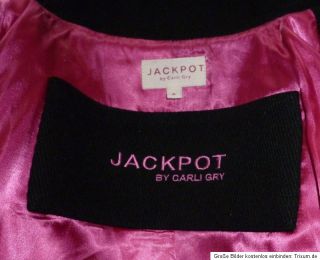 Jackpot Winterjacke Jacke Mantel schwarz Gr. 4 M / L 40 Kurzmantel