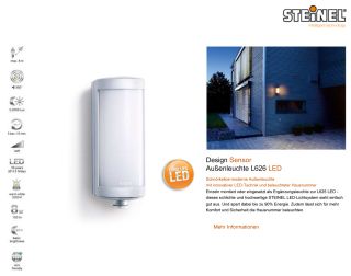 Steinel Design Sensor Außenleuchte L626 LED