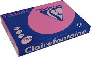 Clairefontaine Trophee Papier Fuchsia/1219C A4 fuchsia/pink 120 g Inh