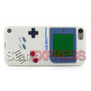 Silikon Retro Game Boy Case Weiß APPLE IPOD TOUCH 5 5G Tasche Schutz