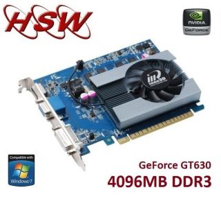 nVidia GeForce GT630 Grafikkarte 4GB / 4096MB / DirectX 11 / HDMI