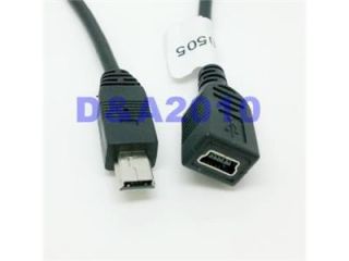 Mini USB B 5pin Male to Female extension adapter cable