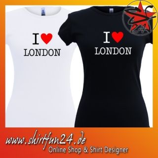 love London Girlie T Shirt Damenshirt NY New York