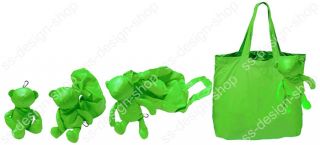 Teddy Bear Cute Foldable Shopping Bag Tote Eco Reusable Shopper