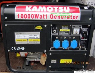 Stromerzeuger Stromgenerator/aggregat 10.000Watt über 230 v Versand