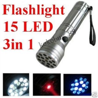 G642 15 LED UV LASER Ultraviolet light Lamp Torch new