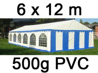 XXL 6x12 m PVC Bierzelt Zelt Pavillon Partyzelt Festzelt Vereinszelt