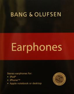 NEW BANG & OLUFSEN EARPHONES A 8 ALUMINIUM / WHITE HEADPHONES BANG