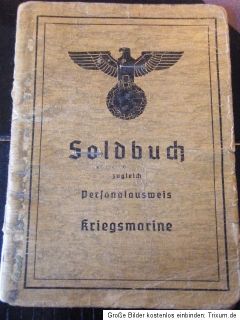 Orig.Erkennungsmarke Kriegsmarine 1940 2.WK 3.Reich Marine Brandenburg