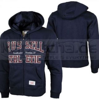 Russell Athletic Zip Through Hooded Sweat Navy