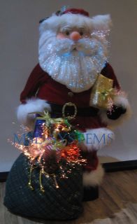 Weihnachtsmann beleuchtet Fiber Optik 80cm Weihnachten