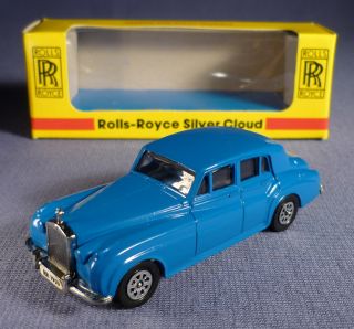 Seerol Rolls Royce Silver Cloud Blau OVP Die Cast Model 1955 1959 alt