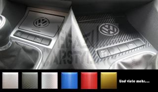 Dekor Blenden Interieur Aschenbecher VW Golf VI 6 Alu, Carbon,