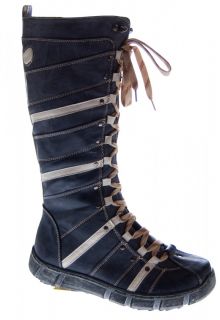 Designer Stiefel Damen Weiß d Blau Schwarz Schuhe gefüttert Winter