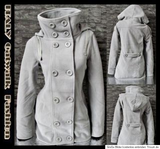 Coole Ganeder Damen Fleece Jacke 38 Winter Mantel Übergangsjacke