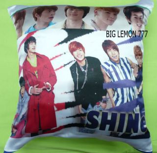 SHINEE Photo Cushion Pillow Cover Pillowcase Satin Q2