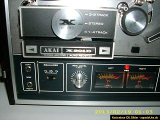 Akai X 201D Tonbandgerät,4 Spur Stereo u Mono,Autoreverse,Aluspule