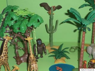 02 Playmobil Afrikanische Wildtiere Zoo Tierpark Safari Konvolut