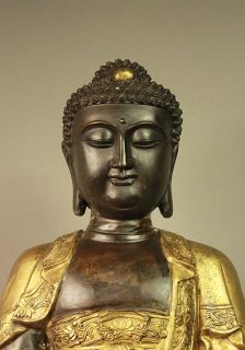 Buddha Siddharta Gautama Bronze Messing Statue Figur Buddhismus Tibet