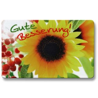 EC Karte Glückskarte Gute Besserung Sonnenblume