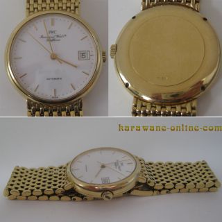 IWC Portofino Herren Armbanduhr 18kt Gold .750 Automatic mit Datum