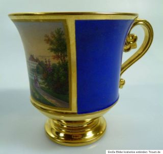 Nymphenburg Tasse UT Nymphenburger Schloss 1.Wahl museal