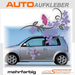 E146 Schmetterling Blume Tribal Aufkleber Auto Sticker