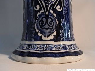 gr. Vase Royal Sphinx by BOCH Holland Delfts Blaudruck
