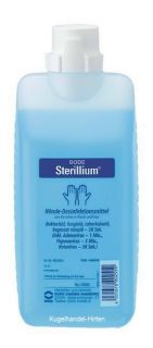 1000 ml Sterillium Preis 8,69 € ( entspricht 8,69 € pro Liter )