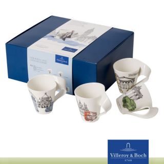 Villeroy & Boch New Wave Caffè London Städte Becher Set 4tlg.