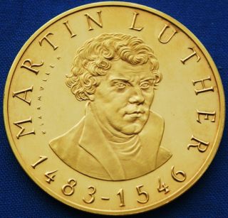 746) gr. Medaille Martin Luther Schlosskirche Wittenberg