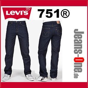 Levis® Jeans 751 Regular Fit Onewash Weite 38 Länge 30 32 34