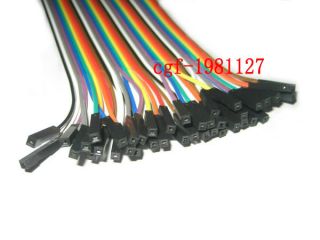 80pcs Dupont wire cable 1p 1p pin connector 2.54mm 20cm