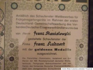 Urkunden Danzig Propaganda RDE Sehr Rar Look 1935