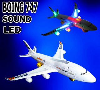 Elektrisches Flugzeug BOING747 Kinder Spielzeug LED SOUND SUPER