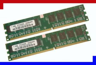 GB (2 x 1 GB) DDR 400 PC3200 RAM Arbeitsspeicher