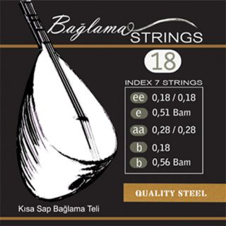 Baglama Strings (18) beyaz Saz Baglama Teli Baglama Saiten Kurzhals