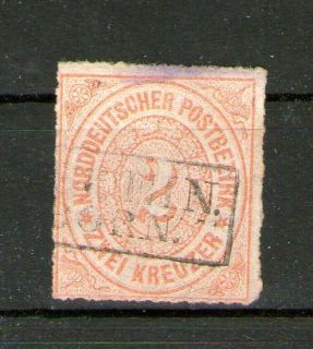 Norddeutscher Postbezirk   Nr.8   mit nachv.T.u.T. Stpl. Liebenstein